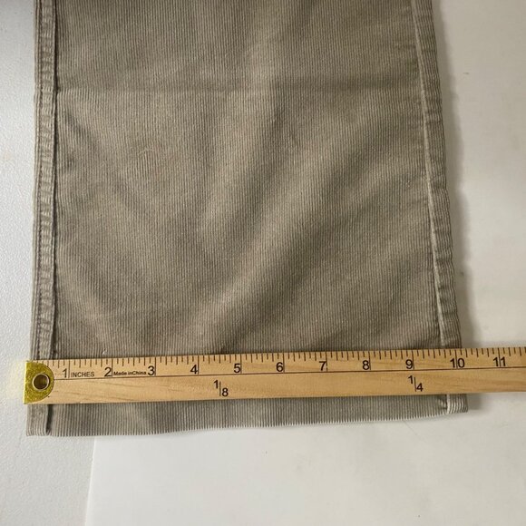 Eddie Bauer Womens Beige Corduroy Pants Size 10 Wide Leg Med Rise - Picture 10 of 11
